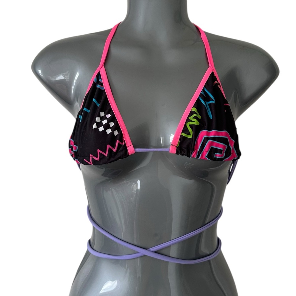 Colorful Triangle Bikini Top - Picture 5 of 7